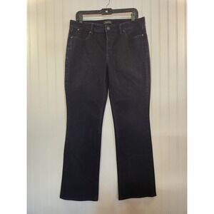 Talbots Women's Bootcut Jeans Dark Indigo Blue Stretch Size 12 W36x31L Casual